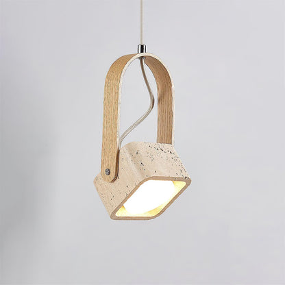 Leitura Travertine Pendant Light - Loonglight