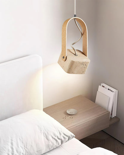 Leitura Travertine Pendant Light - Loonglight