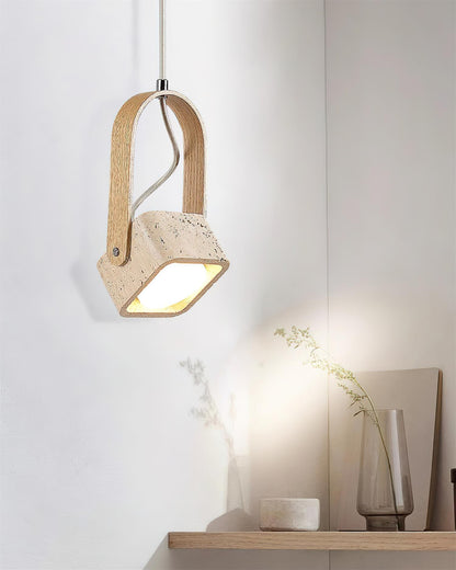 Leitura Travertine Pendant Light - Loonglight