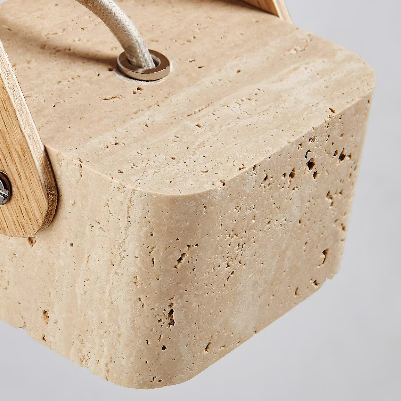Leitura Travertine Pendant Light - Loonglight