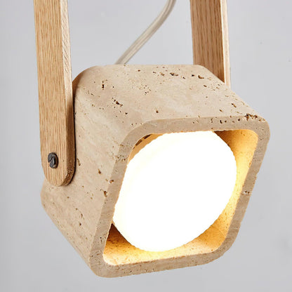 Leitura Travertine Pendant Light - Loonglight