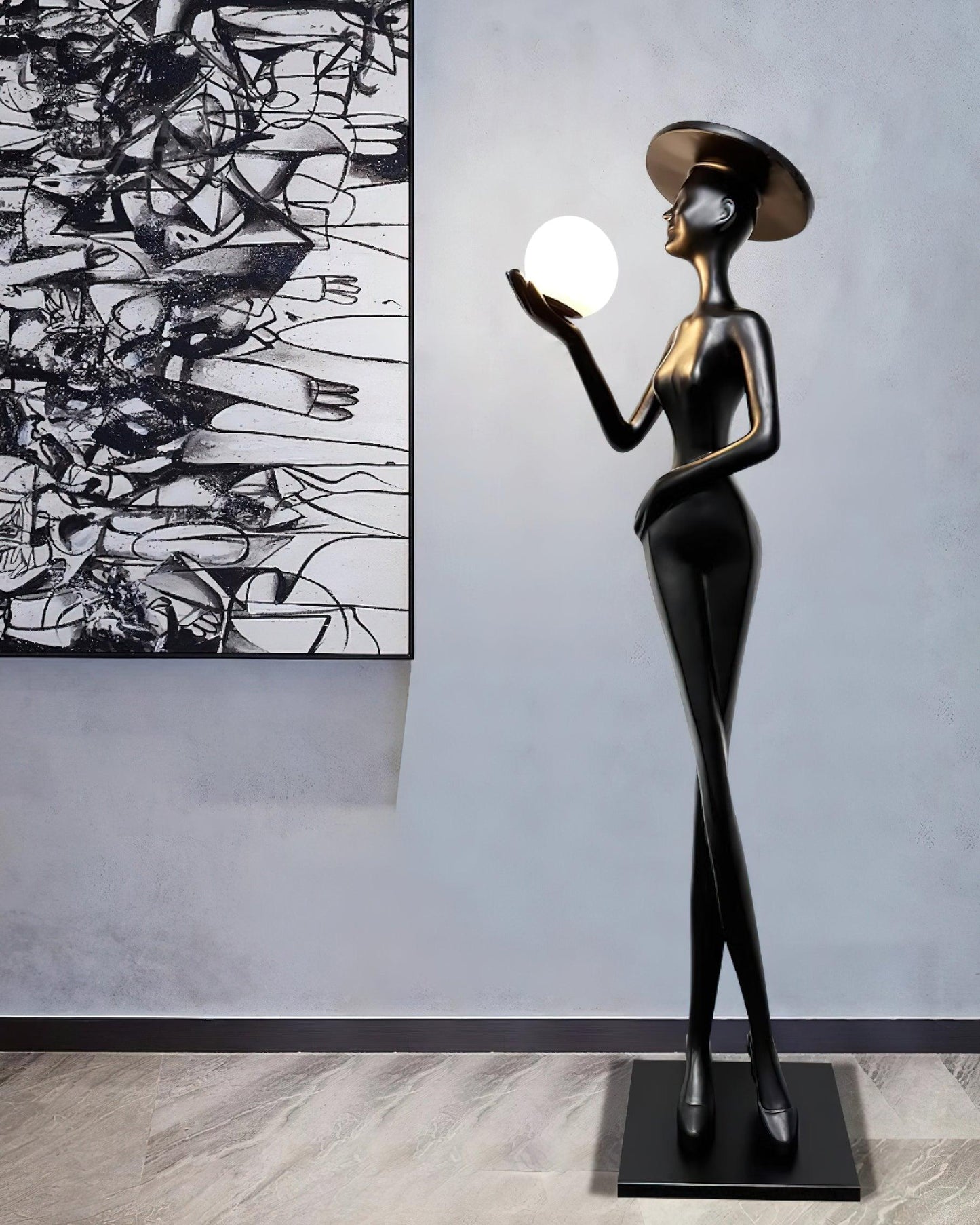 Lexa Sculpture Floor Lamp - Loonglight