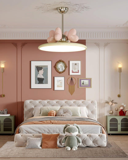 Lilia Cream Pendant Light - undefined