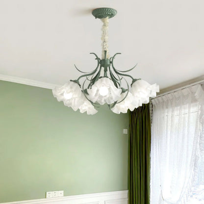 Lily of The Valley Flower Glass Chandelier - Loonglight
