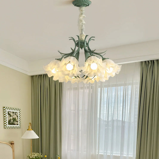 Lily of The Valley Flower Glass Chandelier - Loonglight