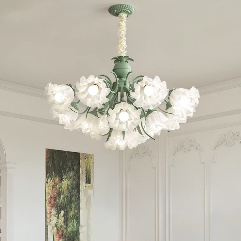 Lily of The Valley Flower Glass Chandelier - Loonglight