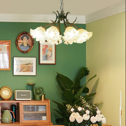 Lily of The Valley Flower Glass Chandelier - Loonglight