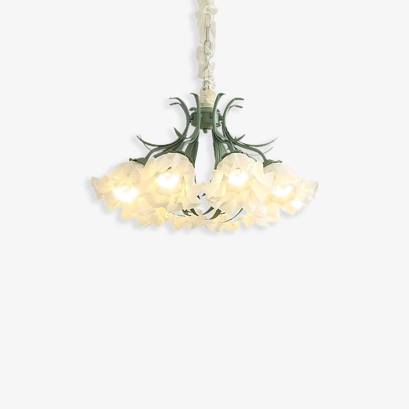 Lily of The Valley Flower Glass Chandelier - Loonglight