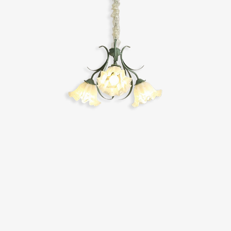 Lily of The Valley Flower Glass Chandelier - Loonglight