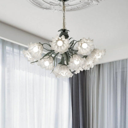 Lily of The Valley Flower Glass Chandelier - Loonglight