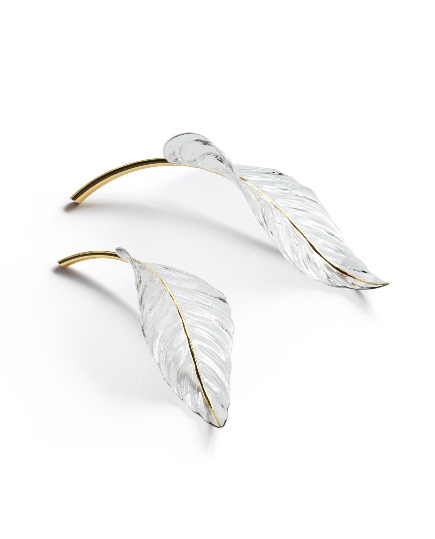 Linden Glass Leaf Chandelier - Loonglight