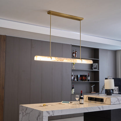 modern minimalist linear chandelier - Loonglight