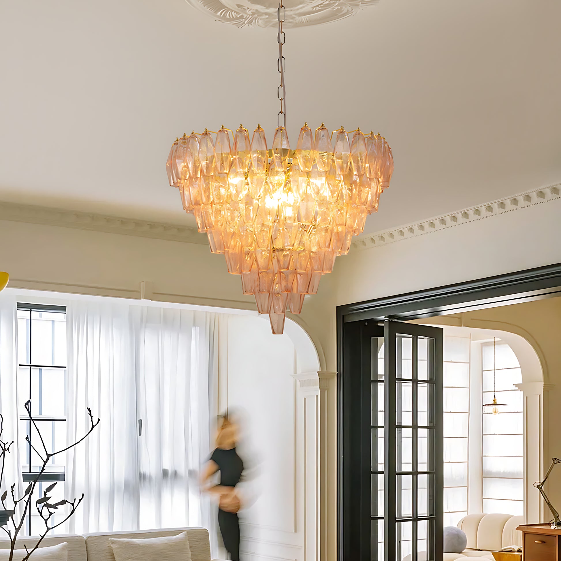 Linglong Tower Murano Glass Chandelier - Loonglight