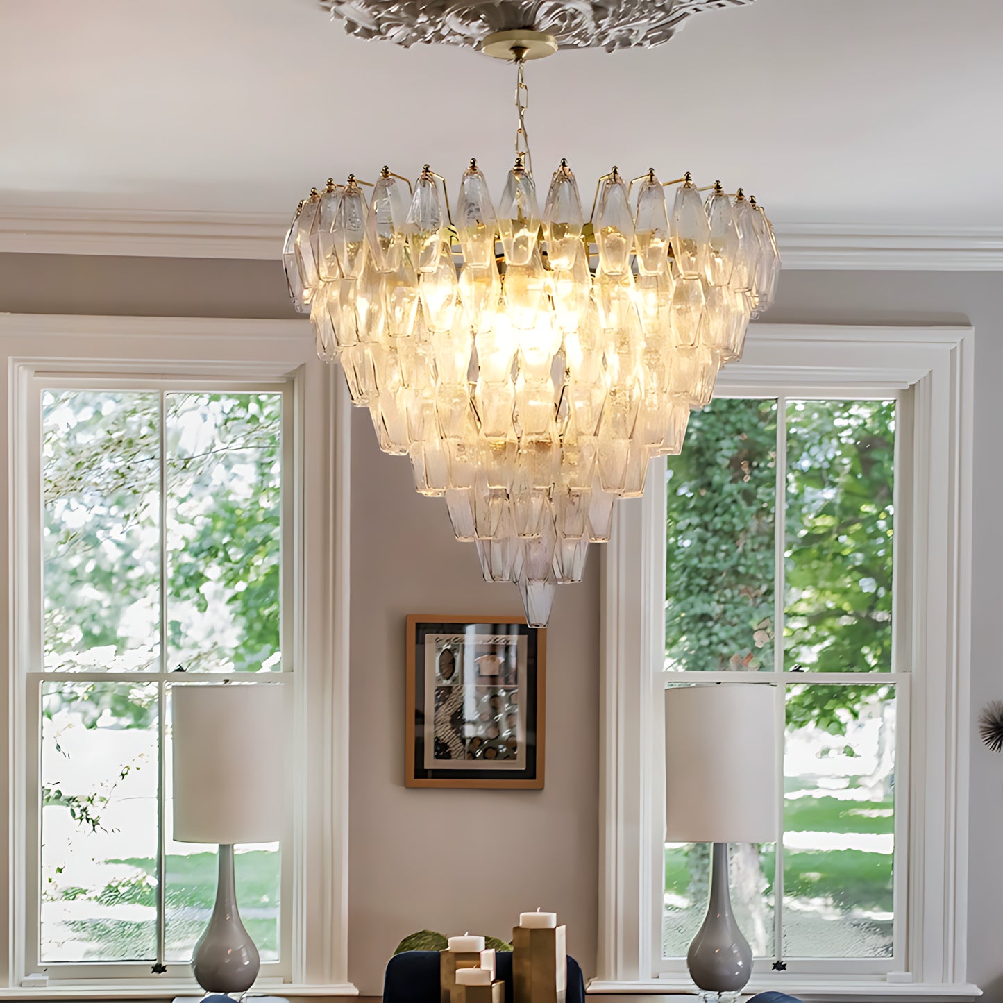 Linglong Tower Murano Glass Chandelier - Loonglight