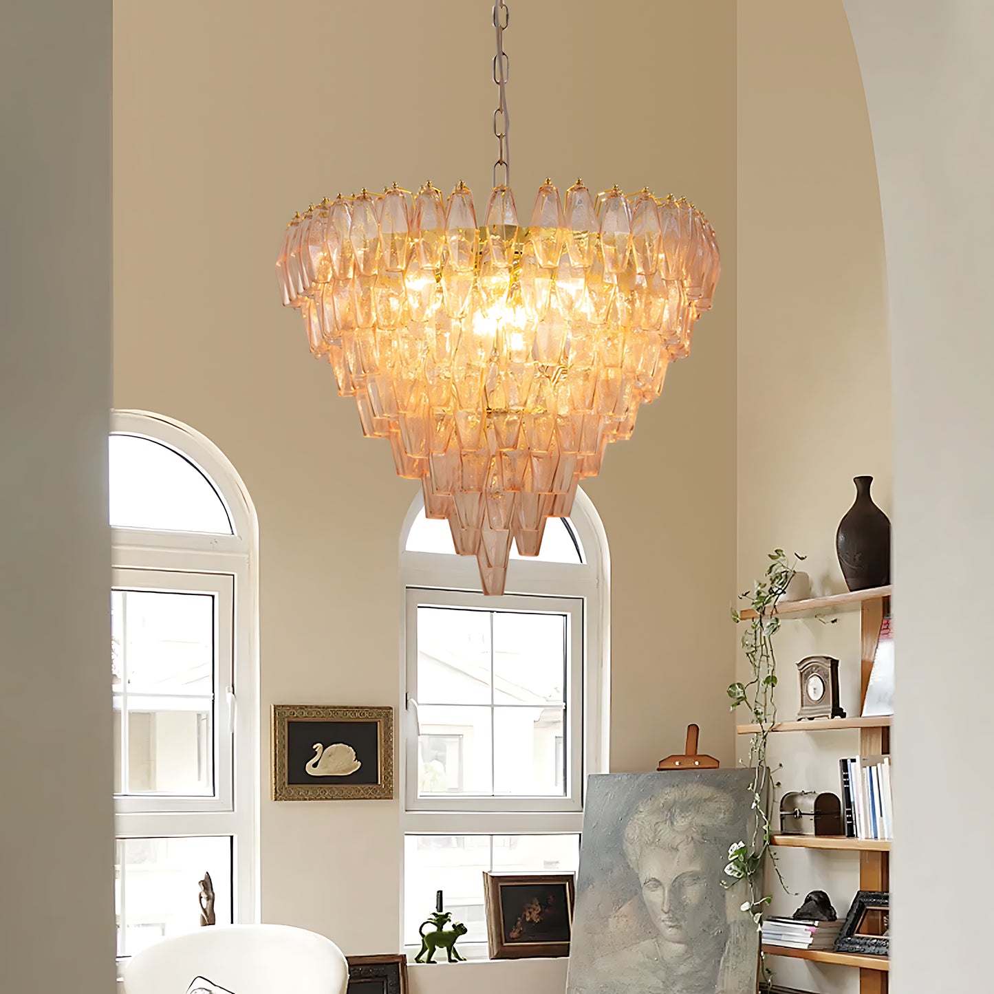 Linglong Tower Murano Glass Chandelier - Loonglight
