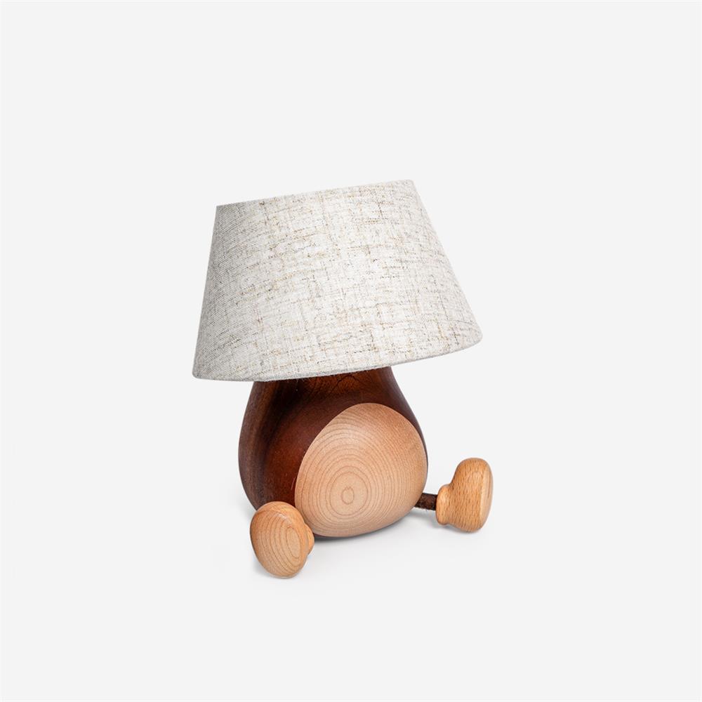 Little Monkey Wood Table Lamp - Loonglight