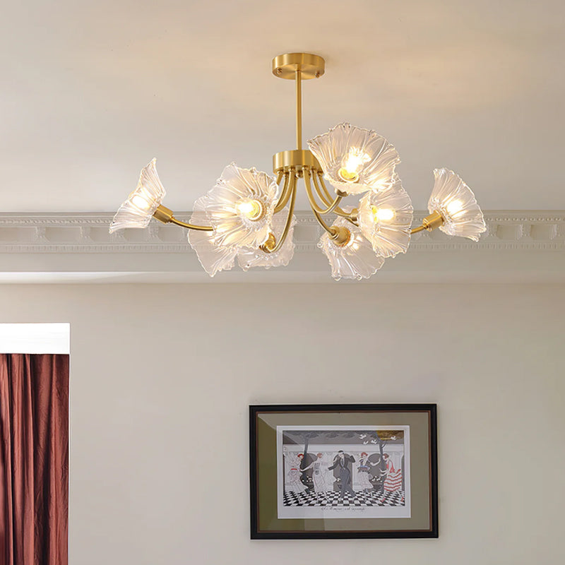 Lotus Leaf Ceiling Chandelier - Loonglight