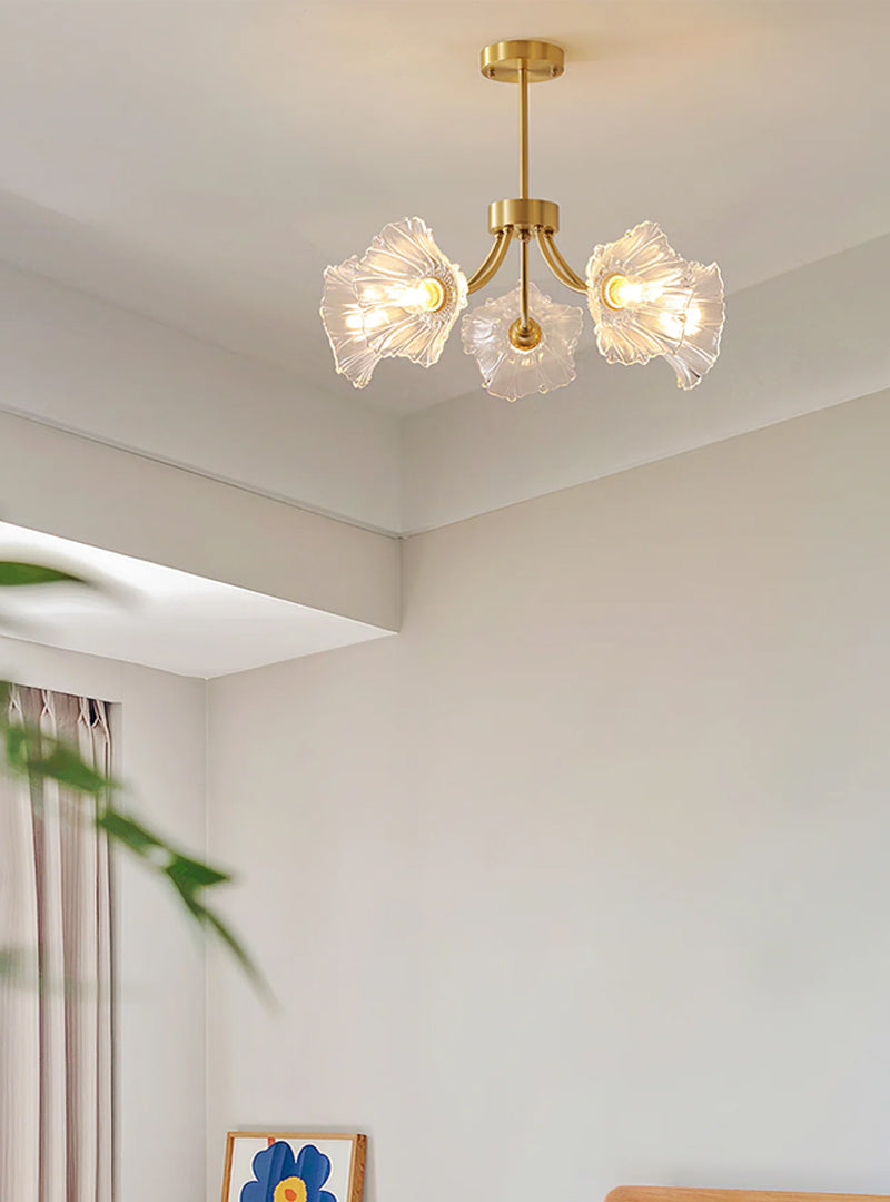 Lotus Leaf Ceiling Chandelier - Loonglight