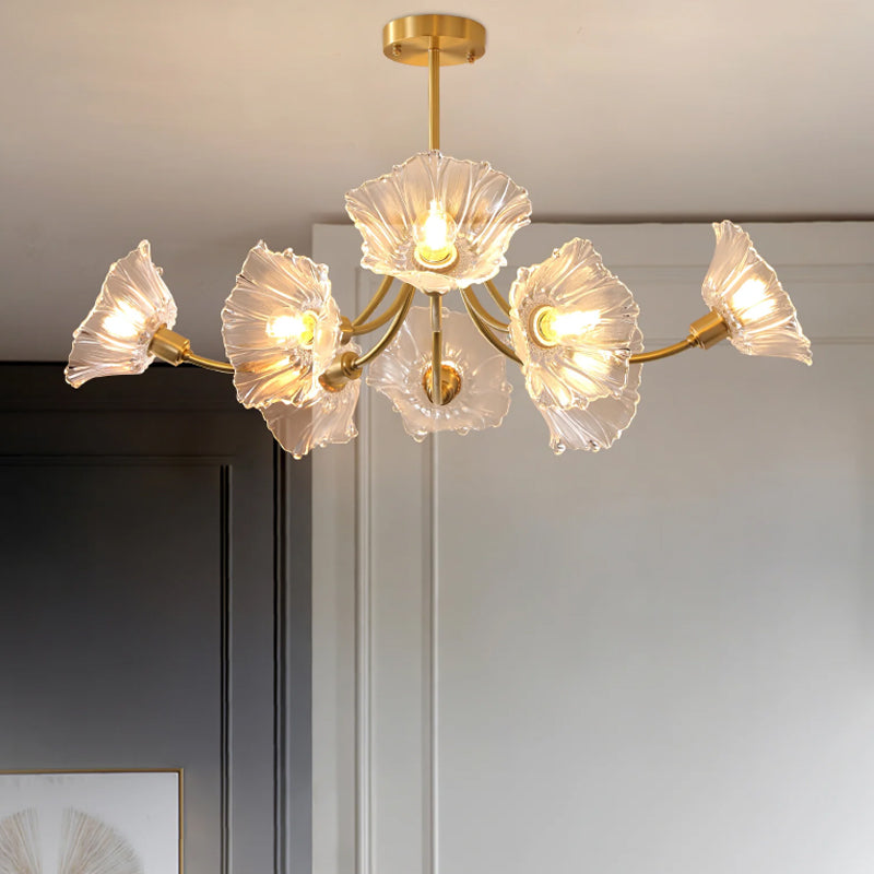 Lotus Leaf Ceiling Chandelier - Loonglight