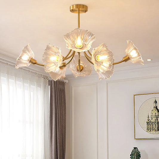 Lotus Leaf Ceiling Chandelier - Loonglight