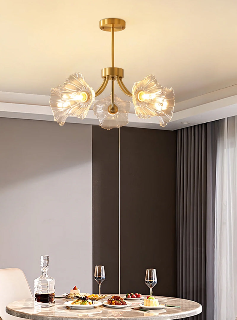 Lotus Leaf Ceiling Chandelier - Loonglight