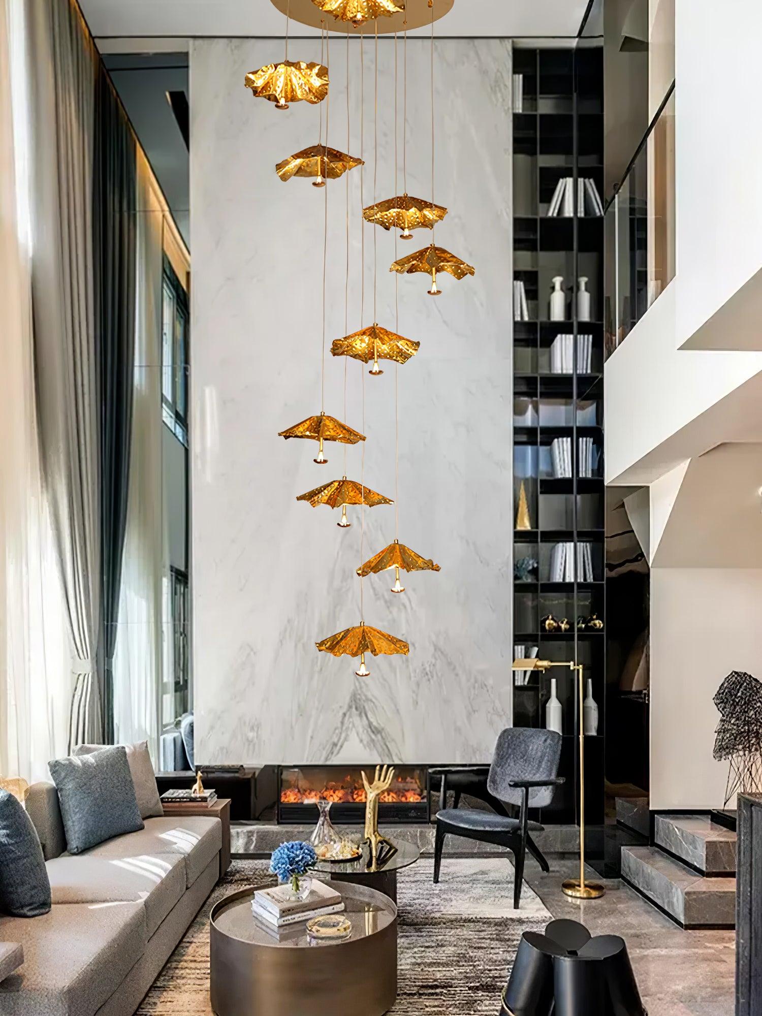 Luxury Suspended Umbrella Chandelier - Loonglight