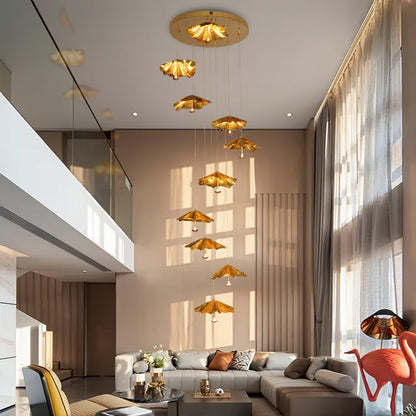 Luxury Suspended Umbrella Chandelier - Loonglight