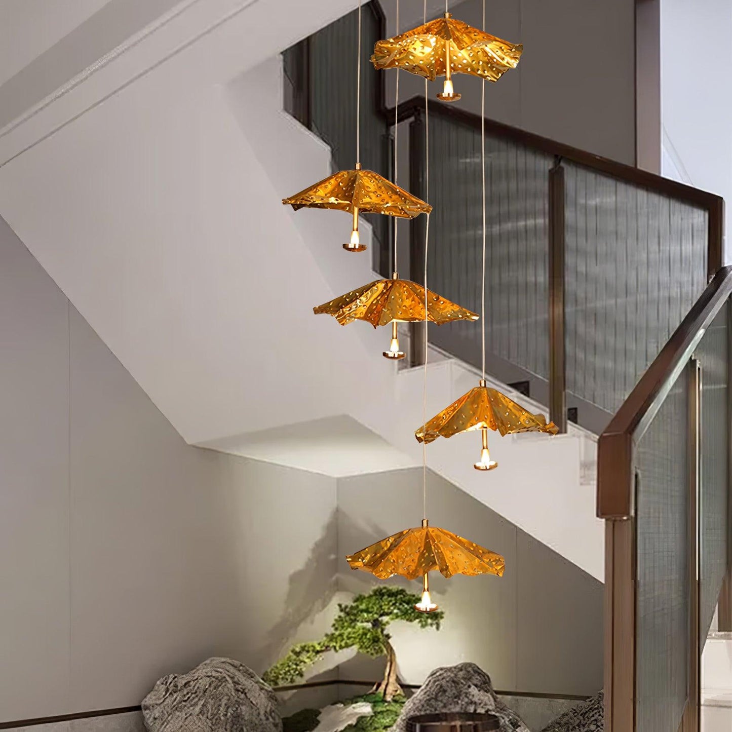 Luxury Suspended Umbrella Chandelier - Loonglight
