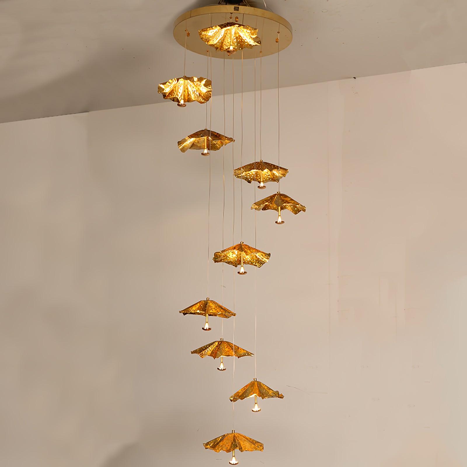 Luxury Suspended Umbrella Chandelier - Loonglight