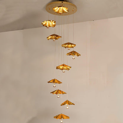 Luxury Suspended Umbrella Chandelier - Loonglight