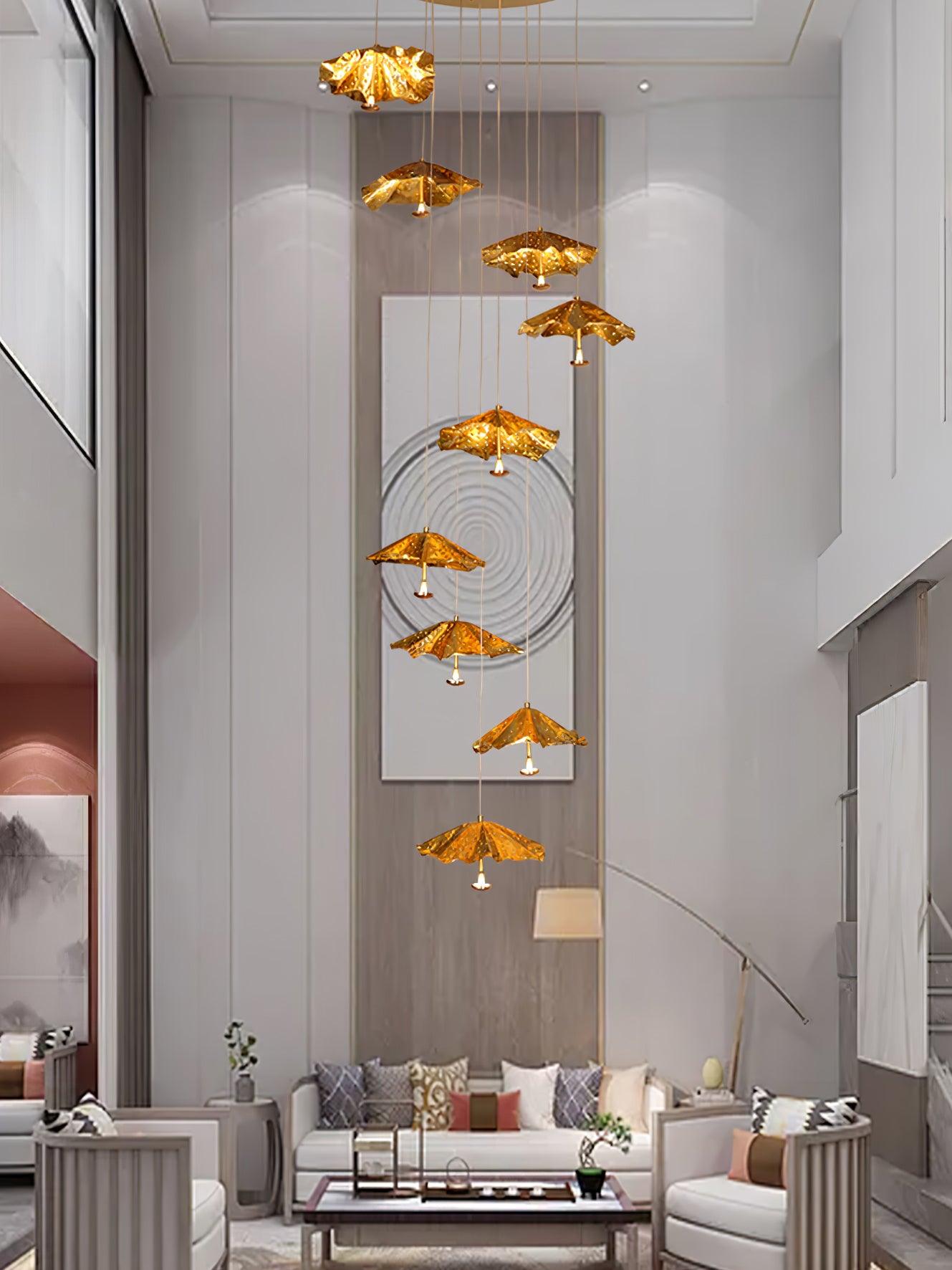Luxury Suspended Umbrella Chandelier - Loonglight