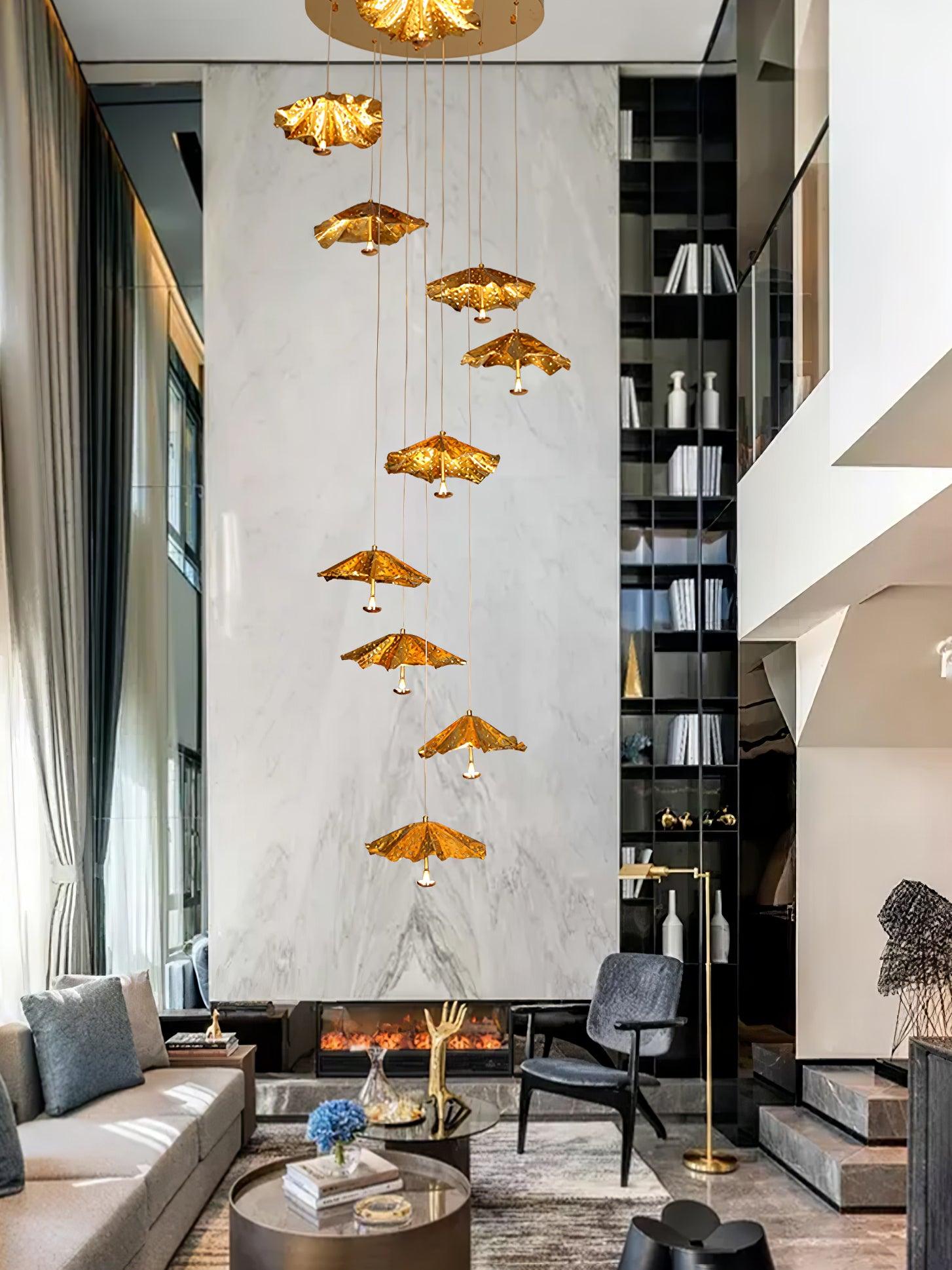Luxury Suspended Umbrella Chandelier - Loonglight