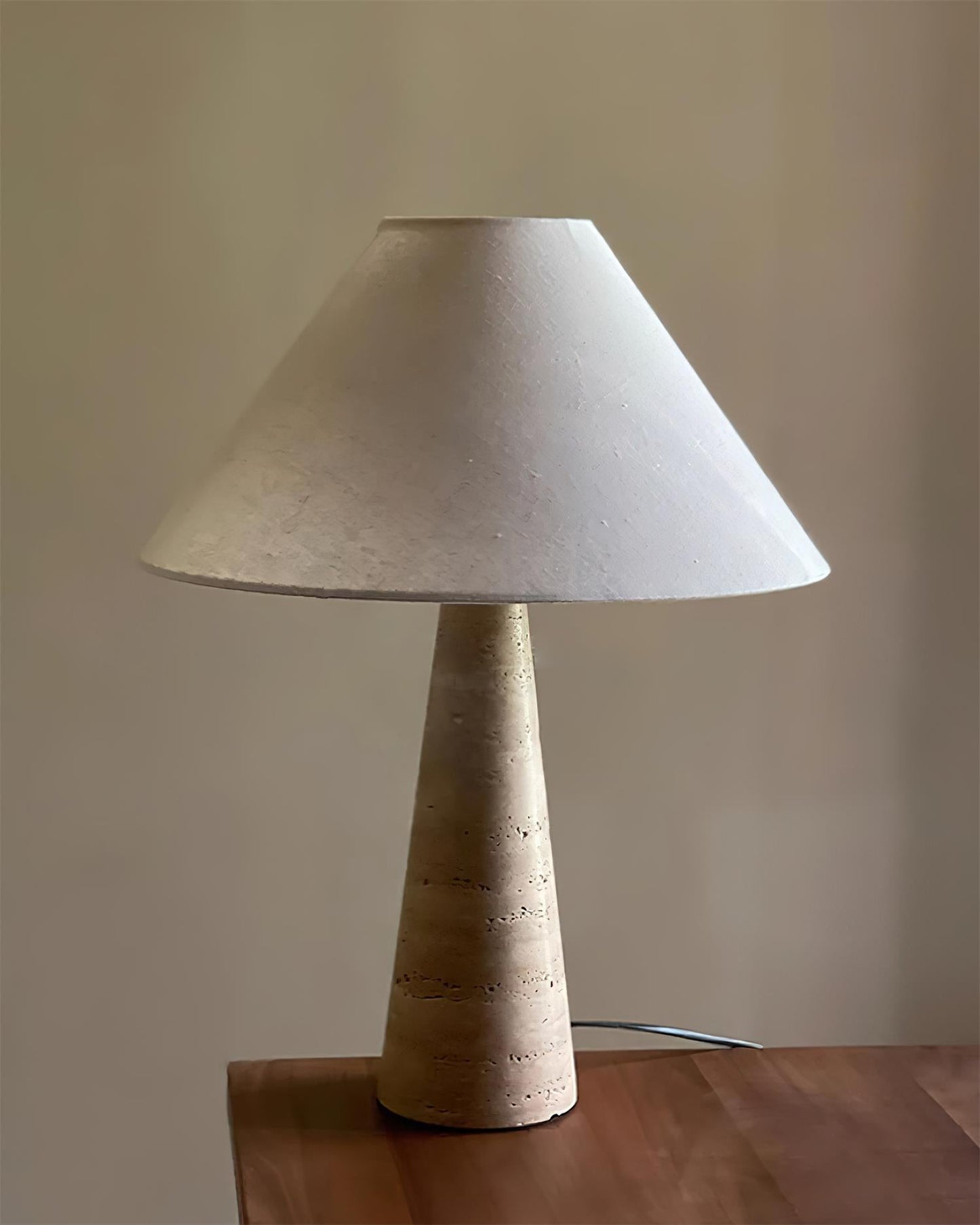 Lulu Travertine Table Lamp - Loonglight