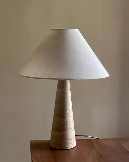 Lulu Travertine Table Lamp - Loonglight