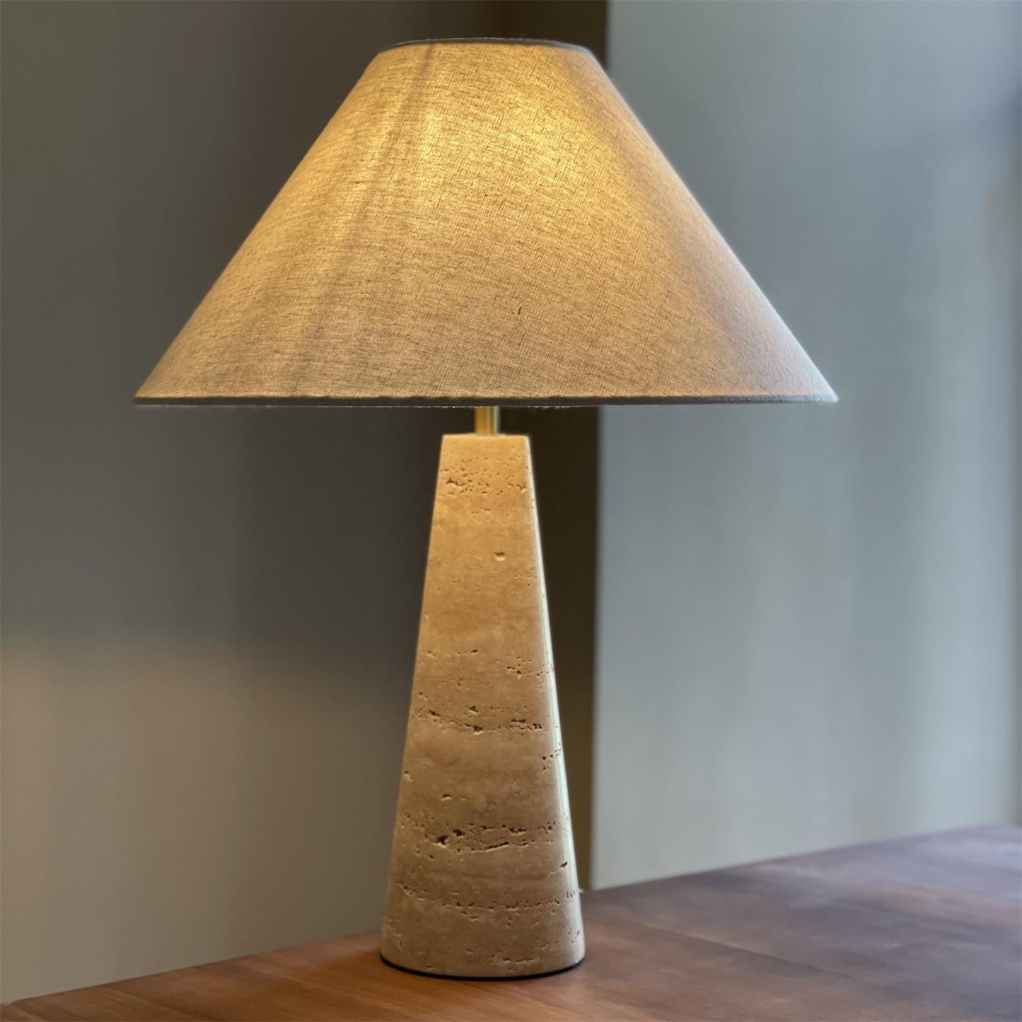 Lulu Travertine Table Lamp - Loonglight