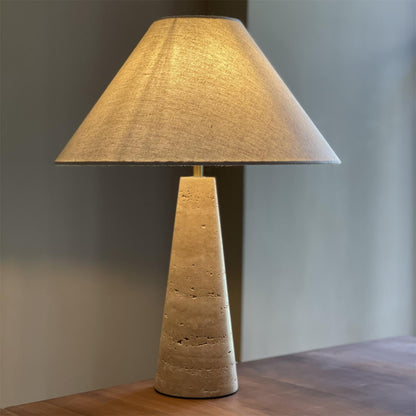 Lulu Travertine Table Lamp - Loonglight