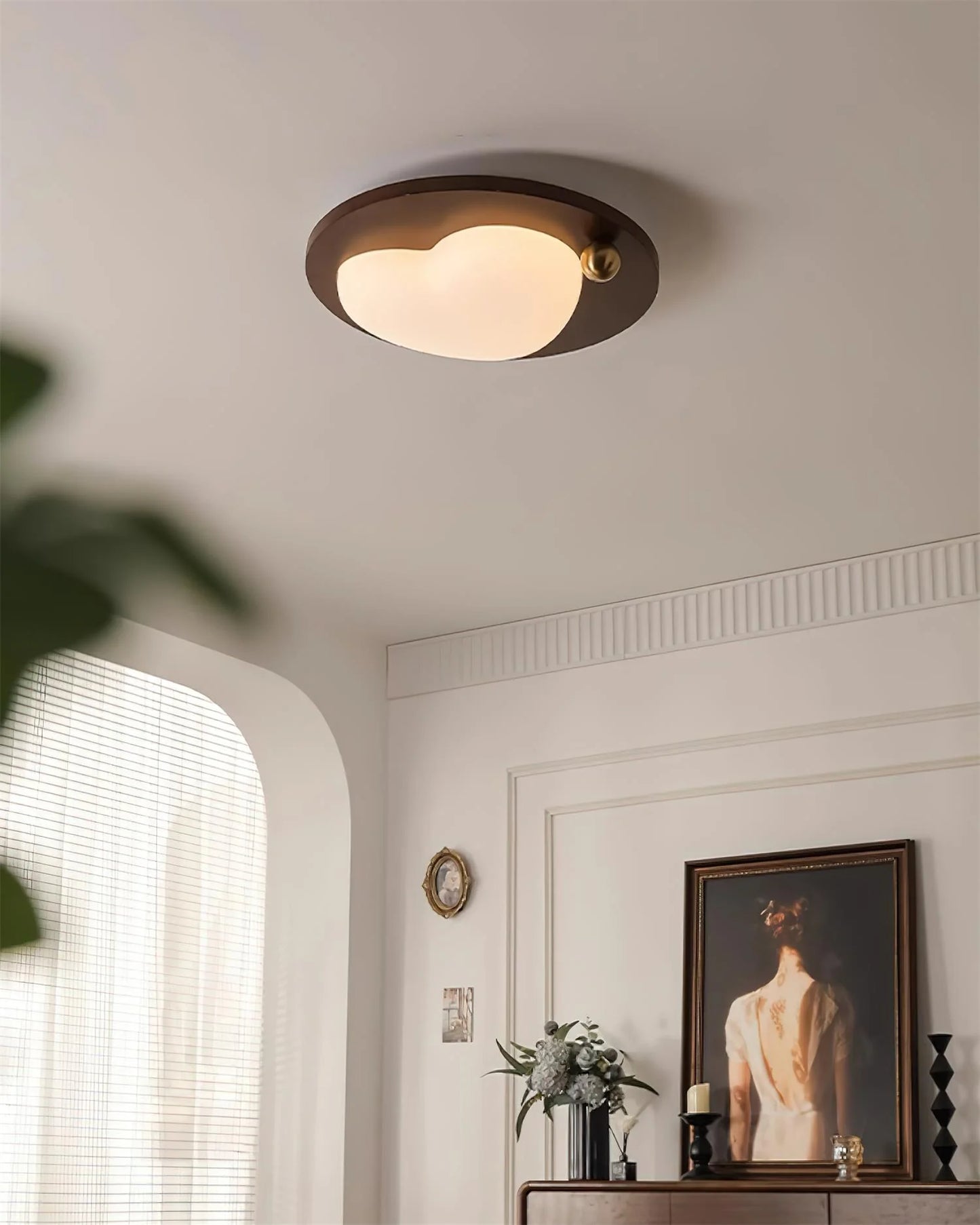 Lumi Walnut Ceiling Light - Loonglight