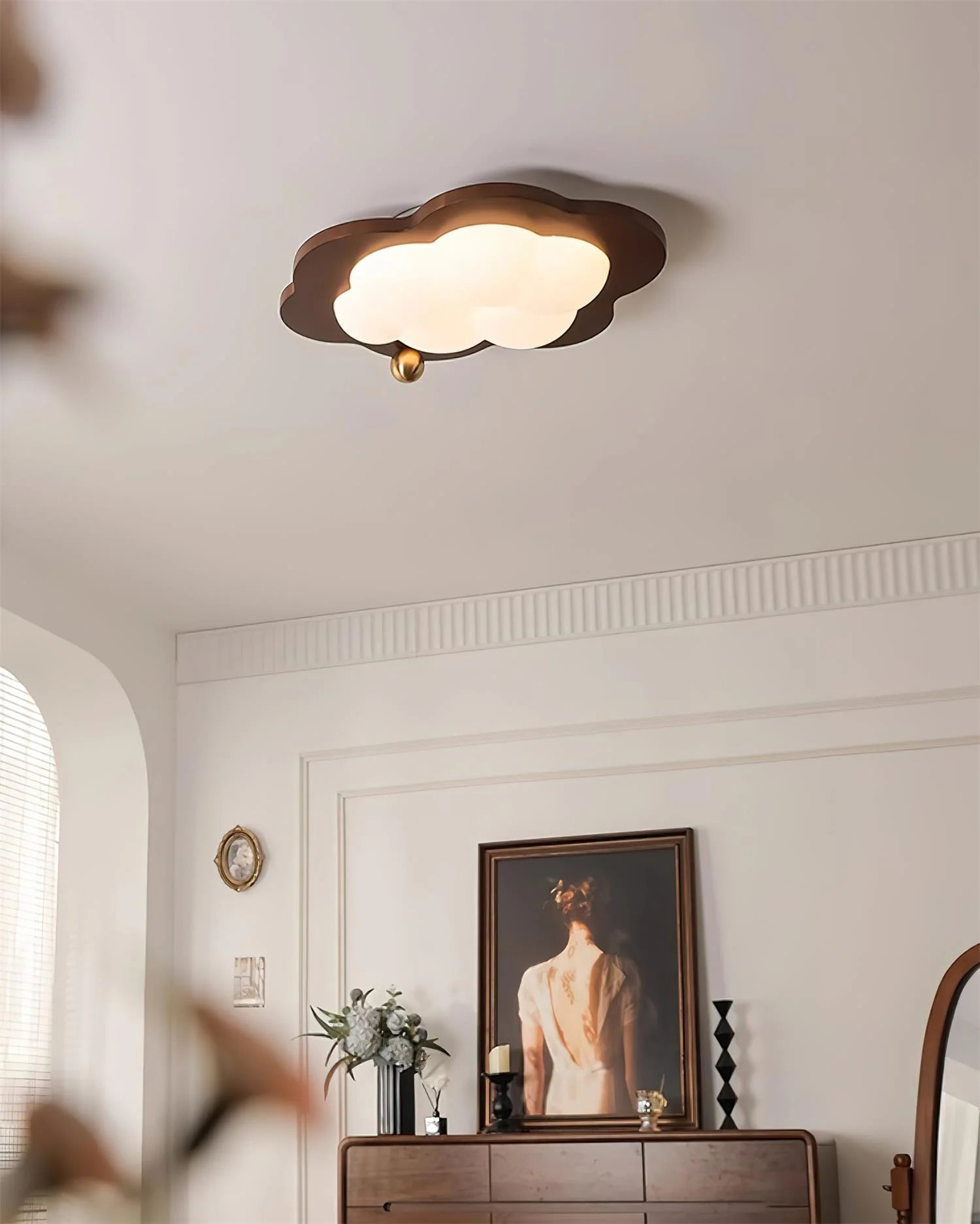 Lumi Walnut Ceiling Light - Loonglight