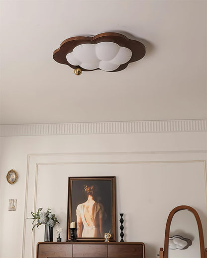 Lumi Walnut Ceiling Light - Loonglight