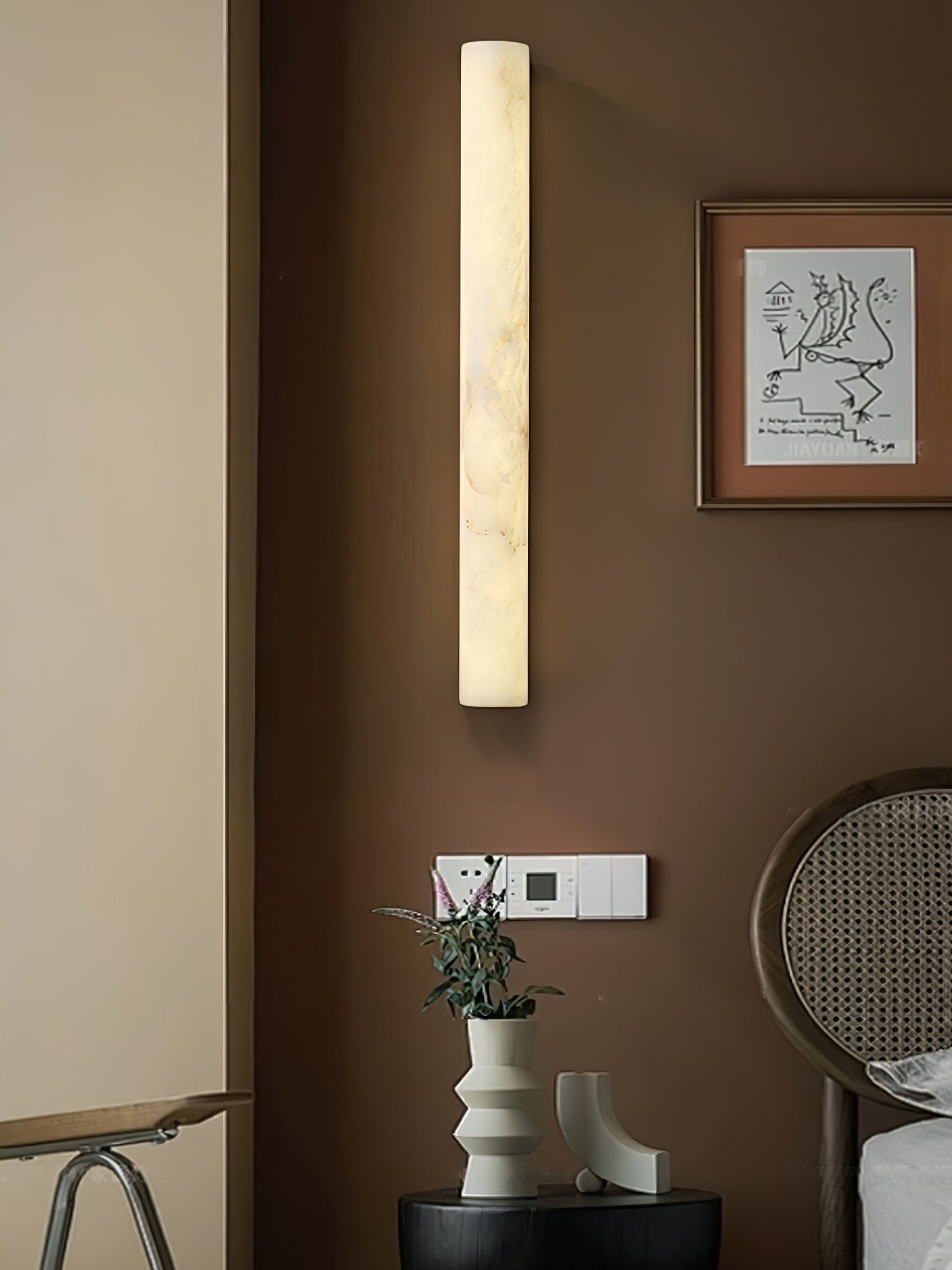 Luminara Alabaster Wall Sconce - Loonglight