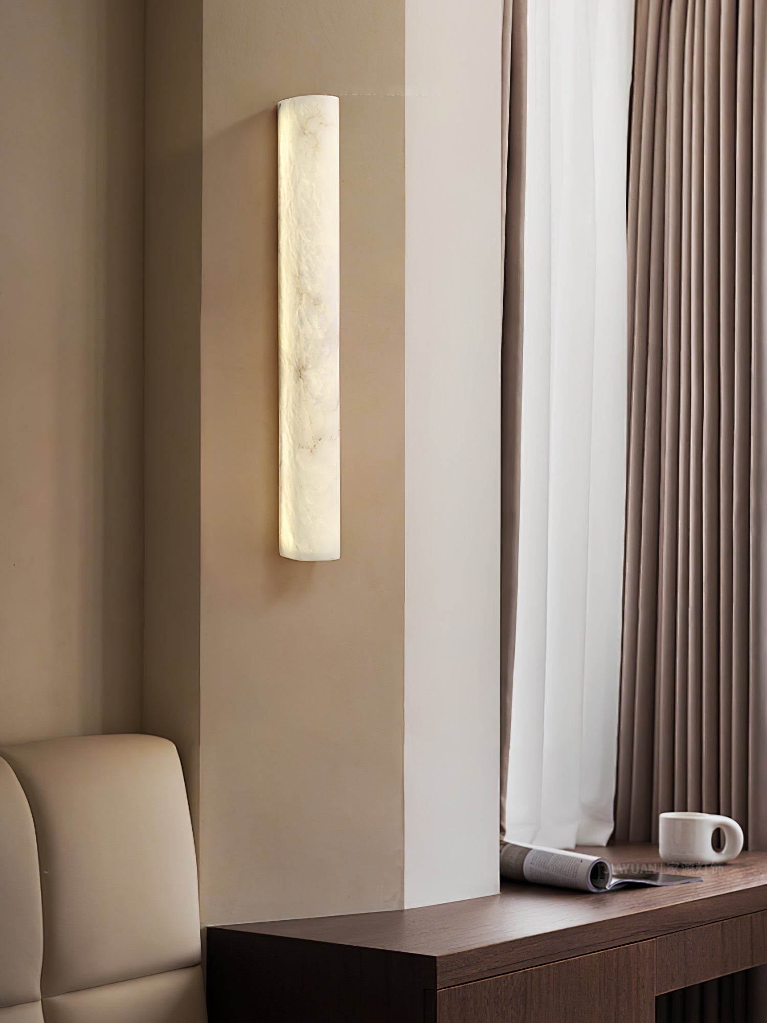 Luminara Alabaster Wall Sconce - Loonglight