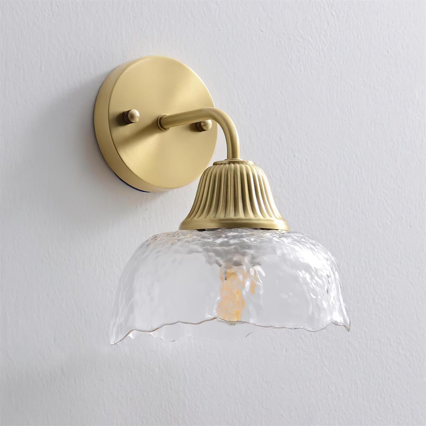 Vintage Luxe Glass Wall Lamp