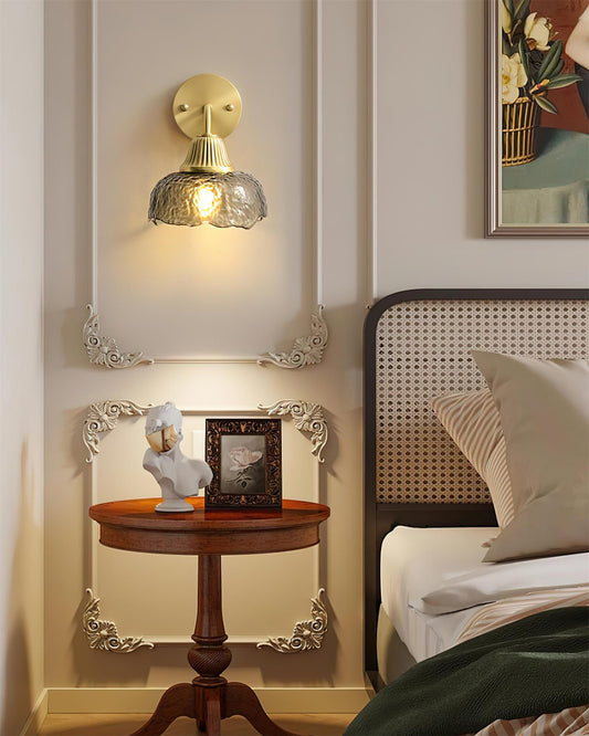 Vintage Luxe Glass Wall Lamp