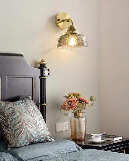 Vintage Luxe Glass Wall Lamp