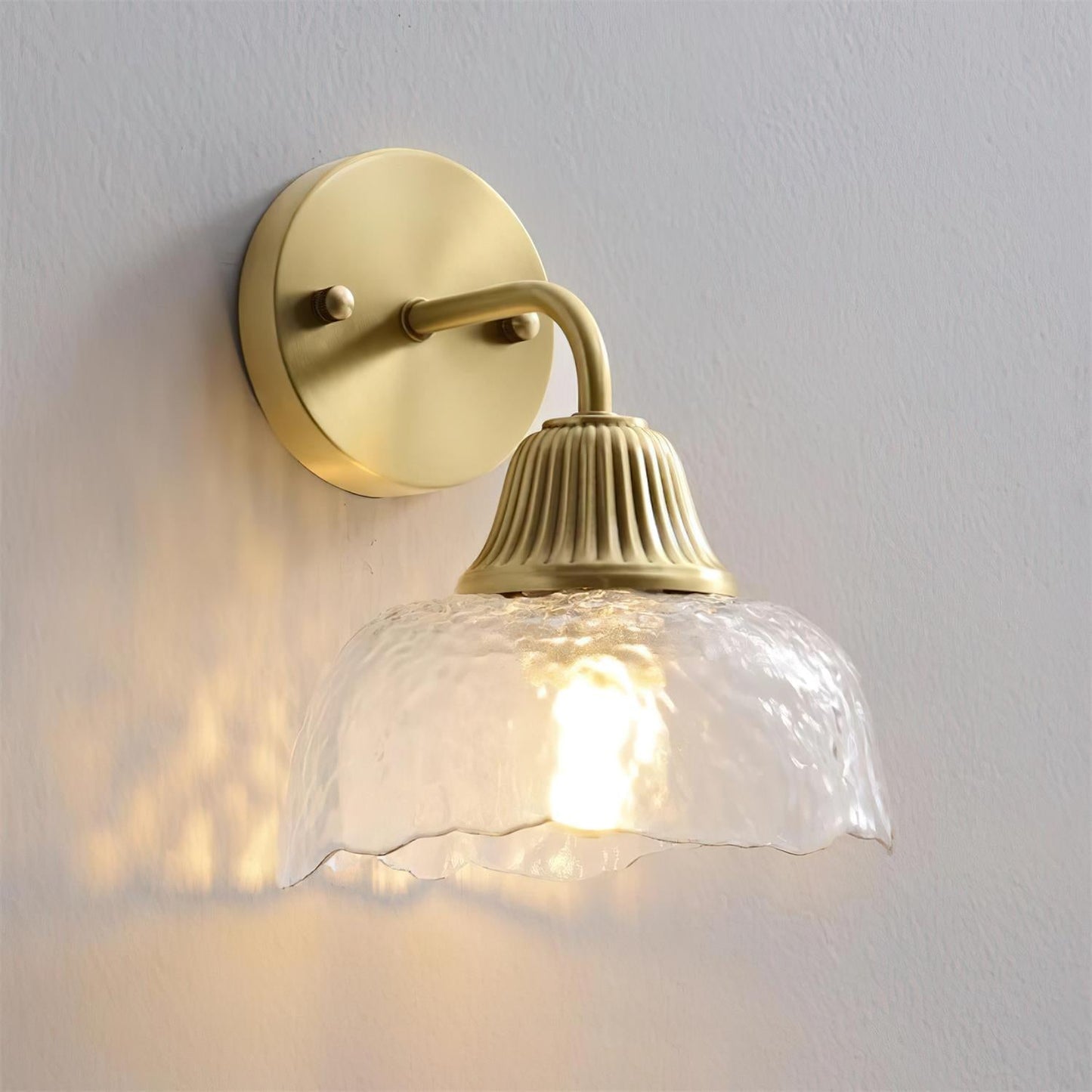 Vintage Luxe Glass Wall Lamp