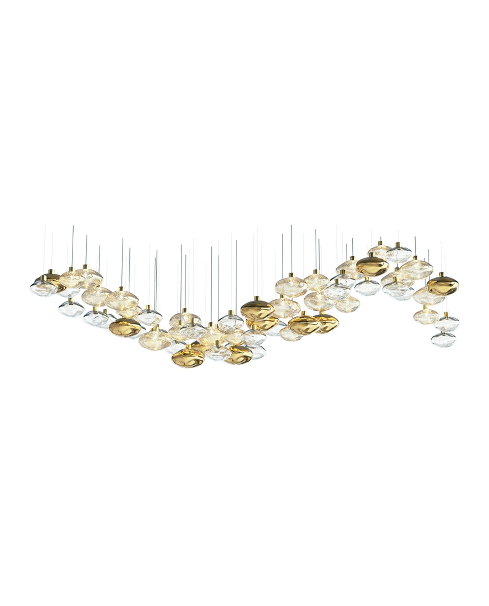 Artistic Gemstone Glass Chandelier - Loonglight