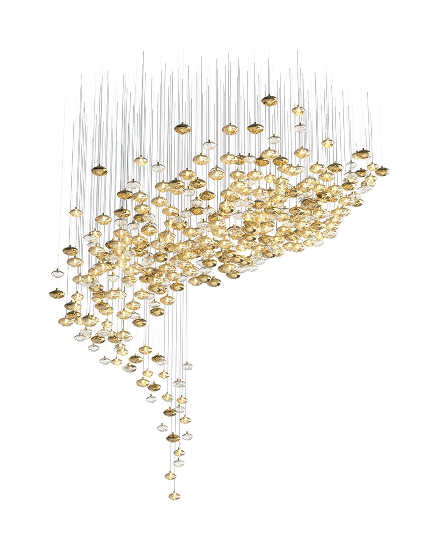 Artistic Gemstone Glass Chandelier - Loonglight