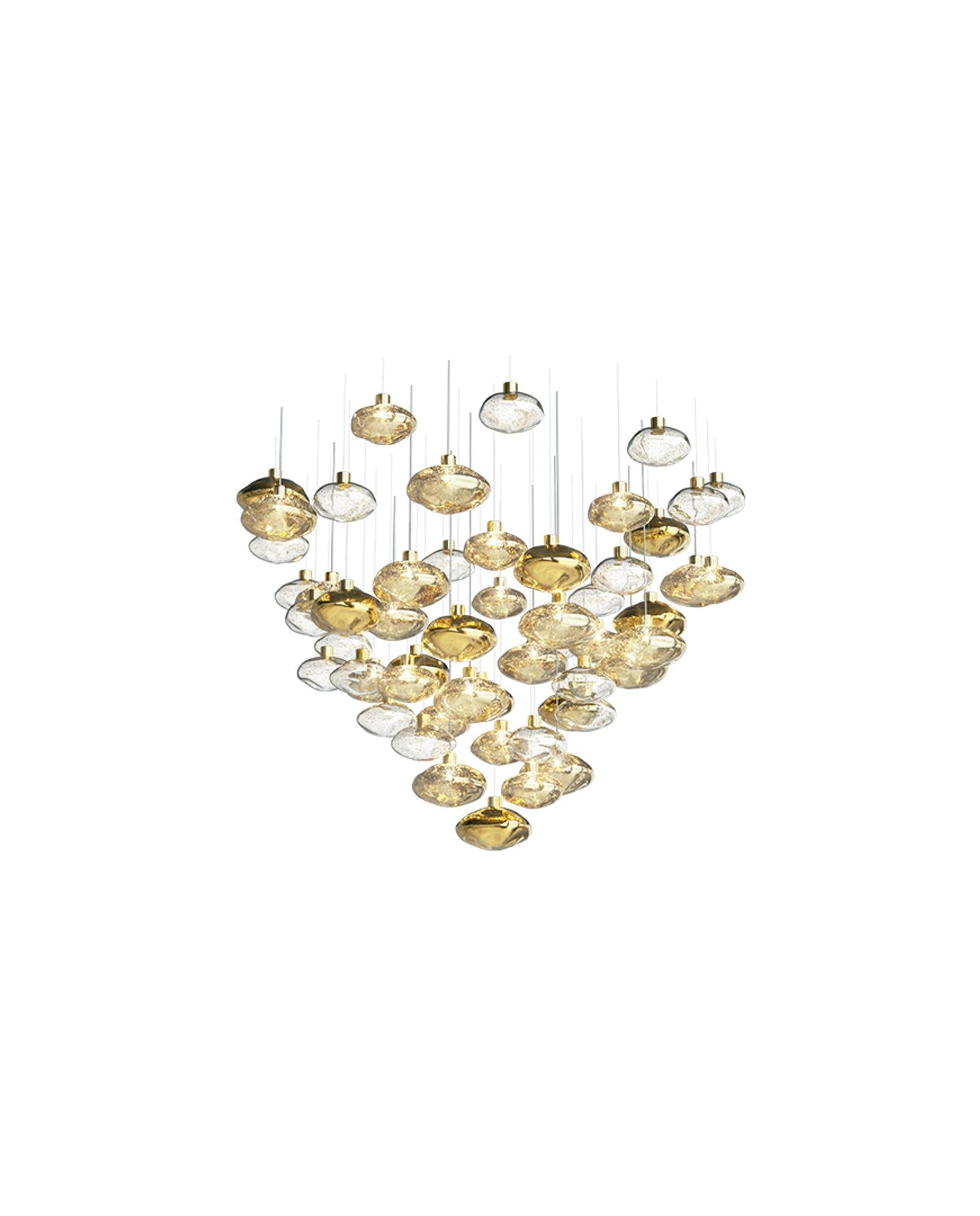 Artistic Gemstone Glass Chandelier - Loonglight