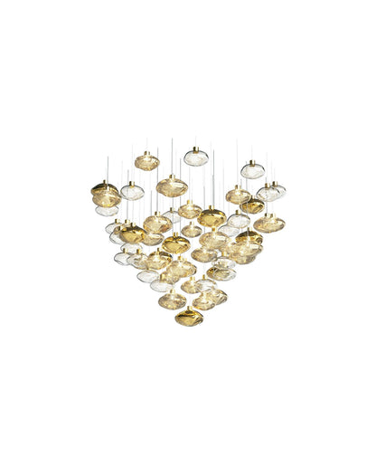 Artistic Gemstone Glass Chandelier - Loonglight