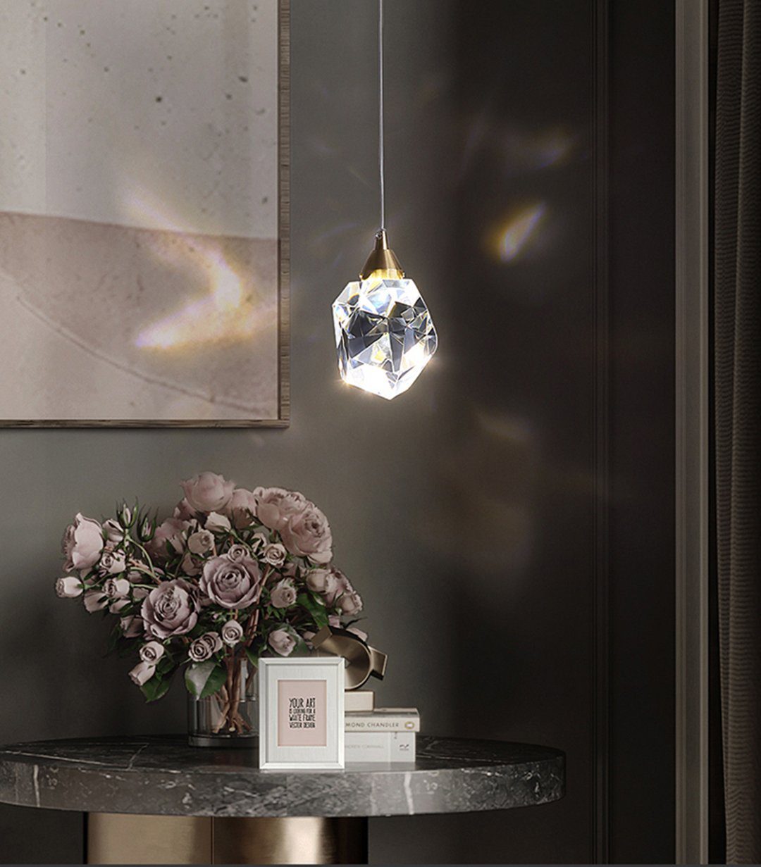 Luxury Prism Crystal Pendant Light Loonglight 23